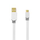 Nedis USB Cable | USB 2.0 | USB-A Male | USB Micro-B Male | 480 Mbps | Gold Plated | 1.00 m | Flat | PVC | White | Window Box