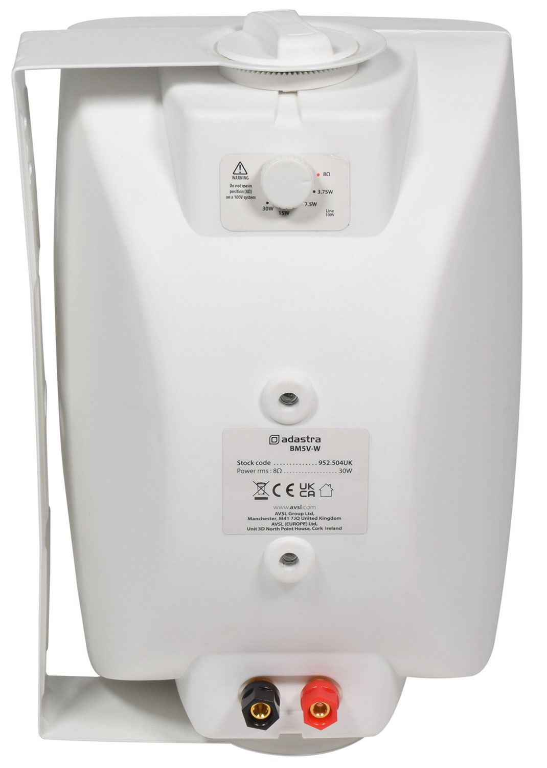 Adastra BM5V Series Indoor Wallmount Speaker 5.25" 30w - White