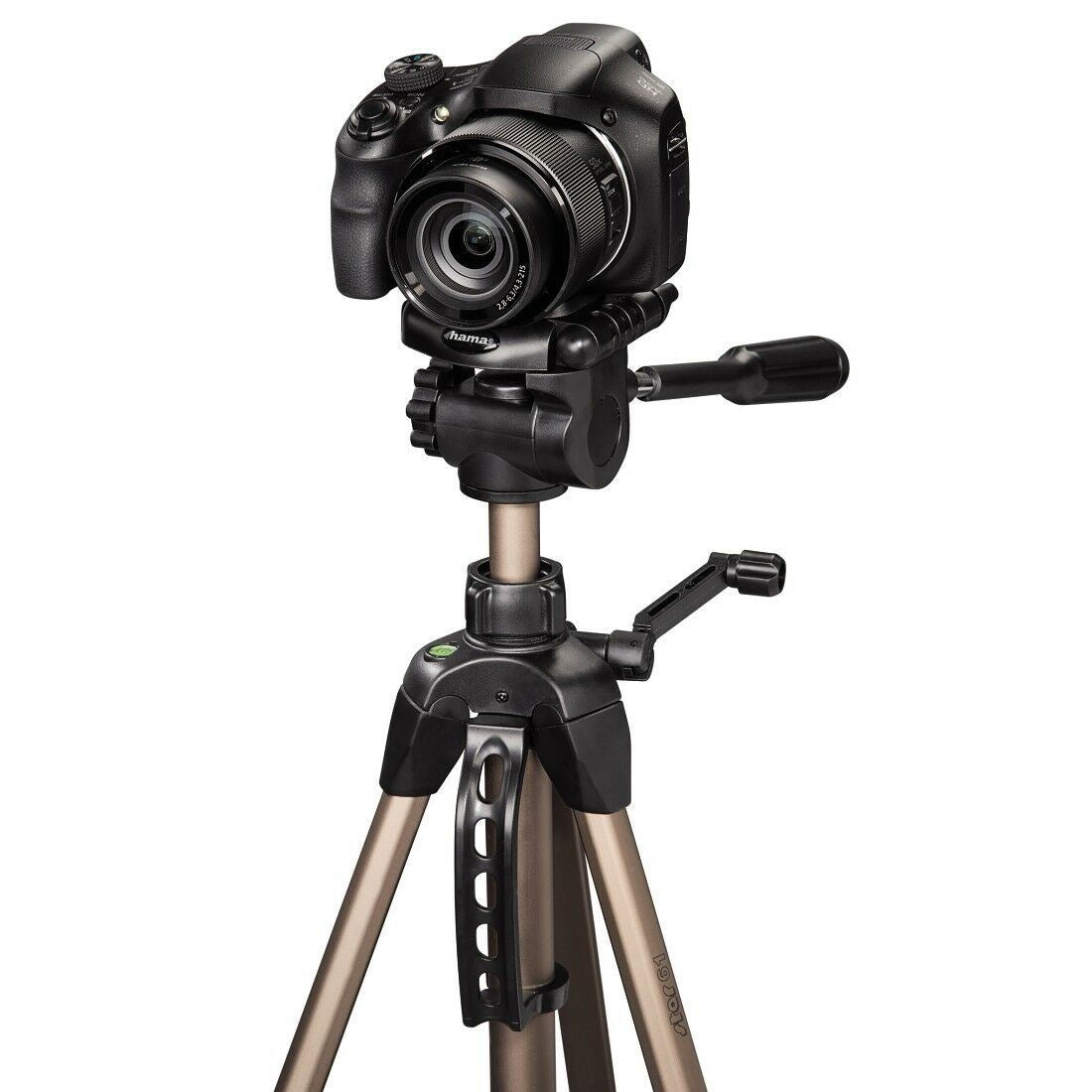 Hama Star 61 Camera Tripod incl. Carrying Bag | up to 153cm, Black