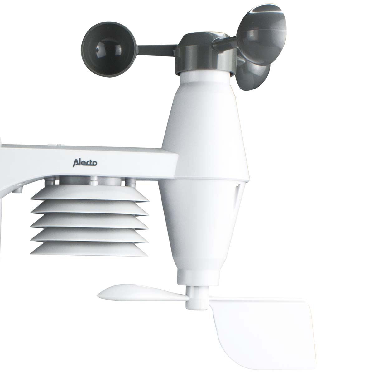 Alecto Weather Station Indoor and Outdoor Temperature, Forcast, Wind, Humidity, Rain & More with Outside Wireless sensor | Black