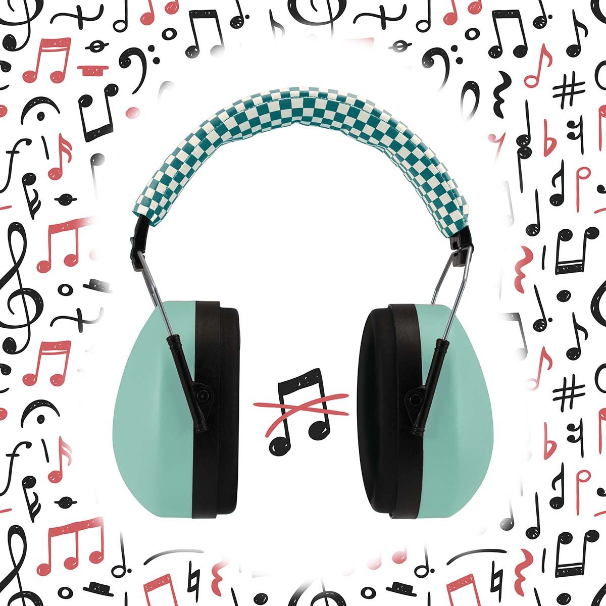 Alecto BV71 Kids Ear Defenders Children, Age 5-16, Certified 29dB, Adjustable Size, Noise Cancelling Headphones Kids, Ear Defenders Autism, Ear Muffs for Toddler, Boys, Girls, School - Green