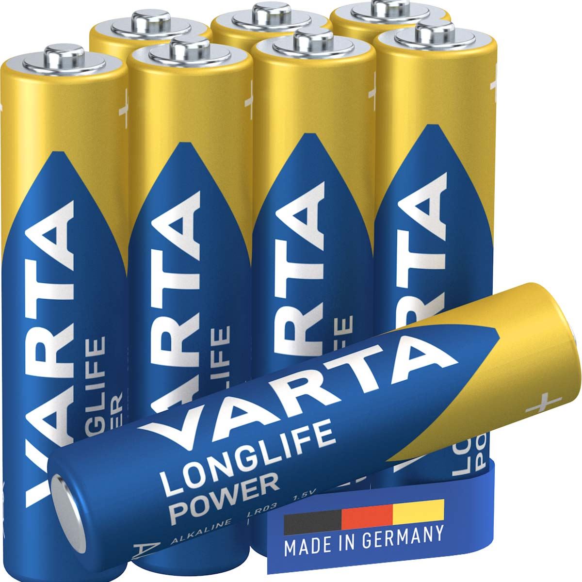 Varta Alkaline Battery AAA 1.5 V High Energy 8-Promotional Blister
