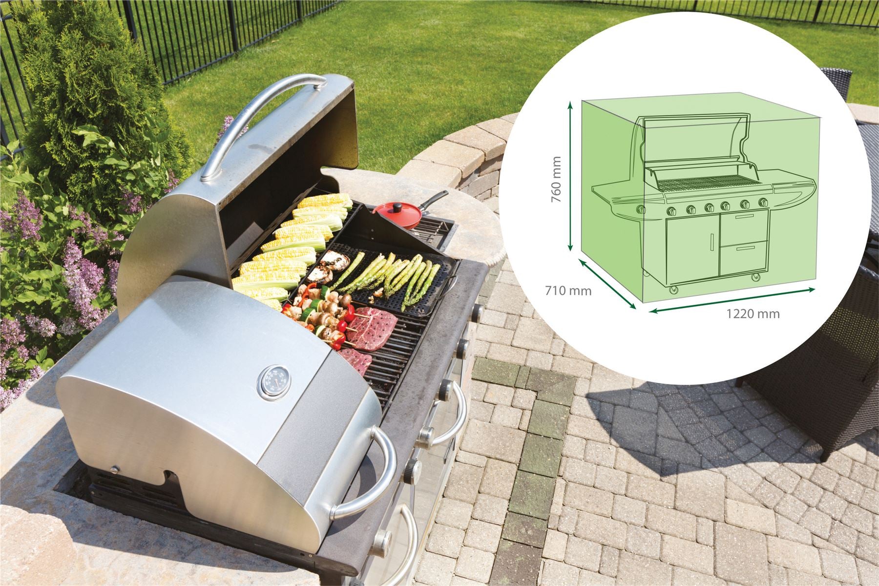 Water Resistant Wagon Barbecue Outdoor BBQ Cover