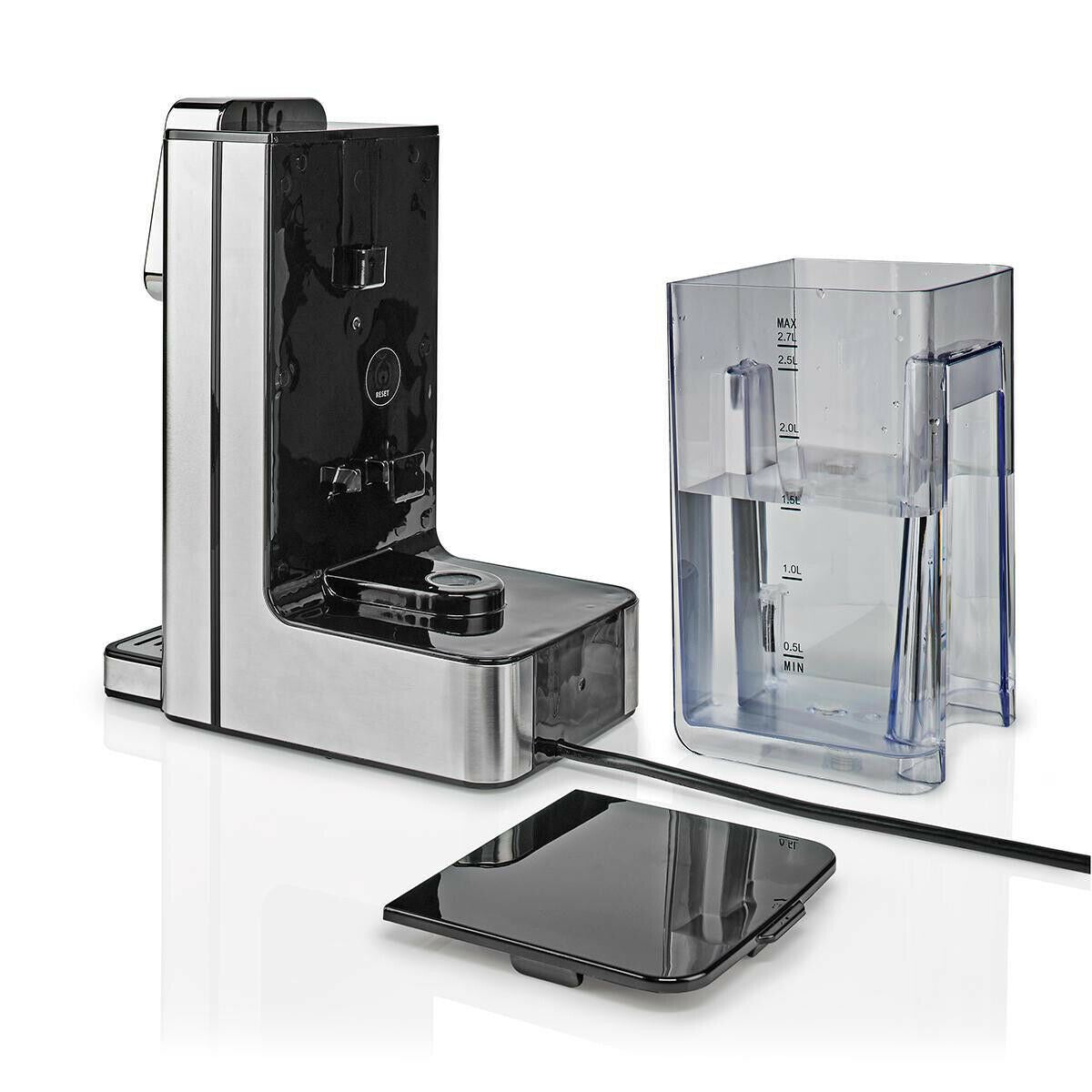 Nedis Instant Hot Water Dispenser, 2600W, 2.7L Tank with Fast Boil, Variable Dispense, Adjustable Temperature, Boil Dry & Overheat Protection