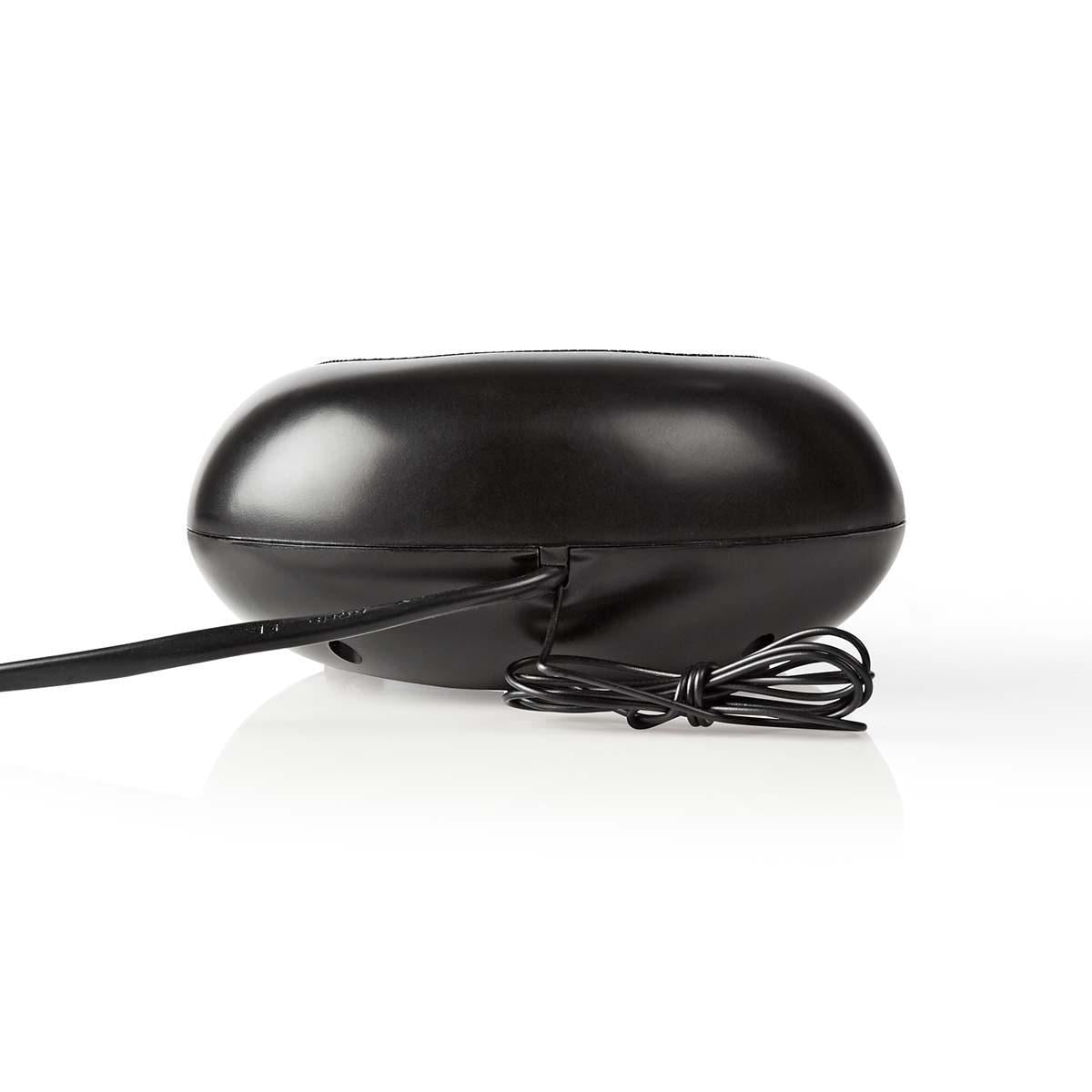 Nedis Digital Alarm Clock Radio | LED | AM / FM | Snooze function | Sleep timer | 2 Alarms | Black