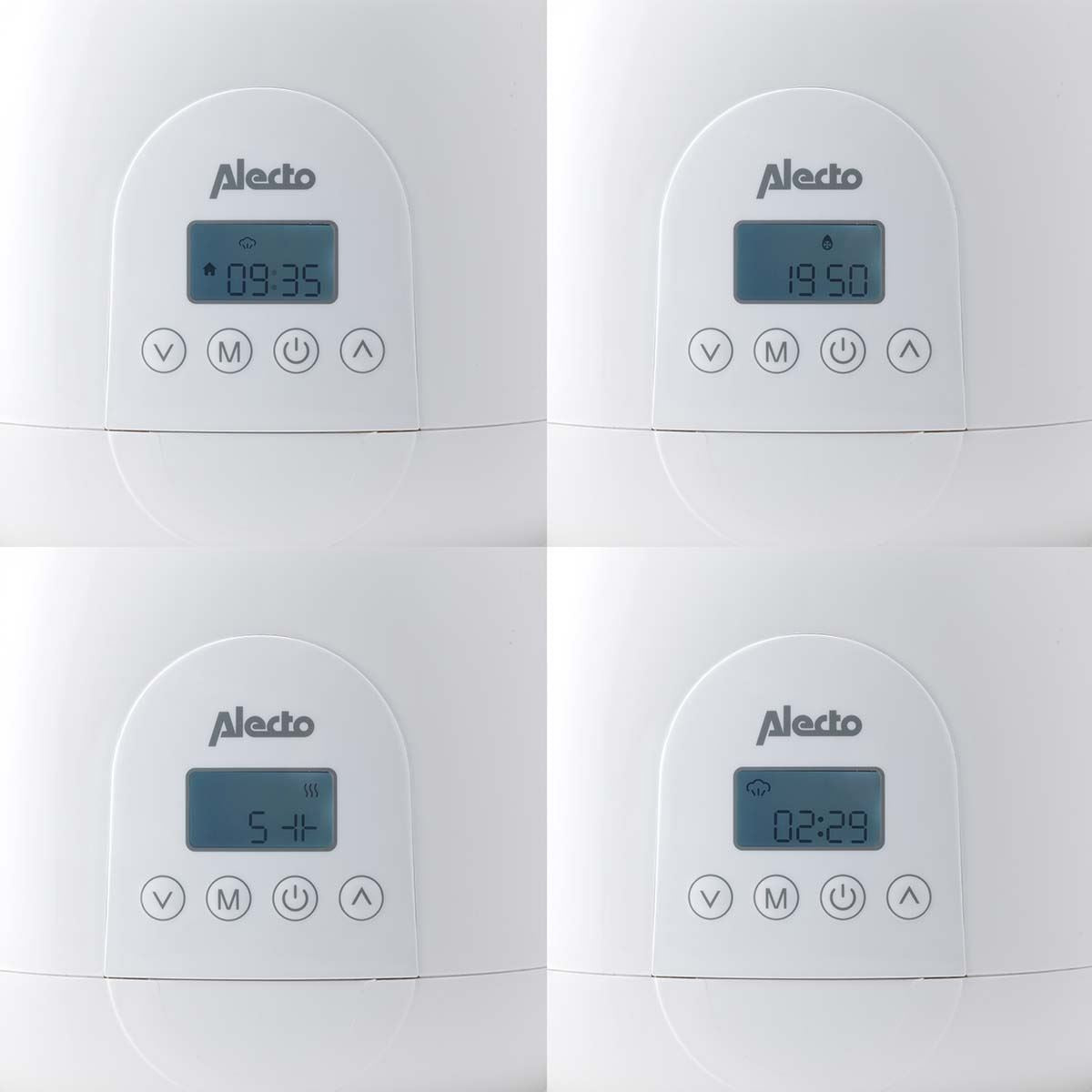 Alecto 2 Bottle Warmer, Baby Double Bottle Sterilizer with Digital Display and Temperature Control in Minutes, Portable Mam Bottle Warmer for Breastmilk, Food, Formula for Travel and Home Use