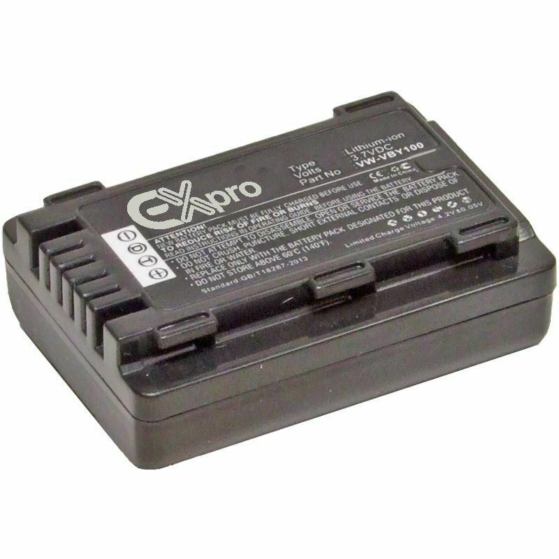 Ex-Pro VW-VBY100, VW-VBY100E, VW-VBY100E-K Panasonic Li-on Digital Camcorder Battery
