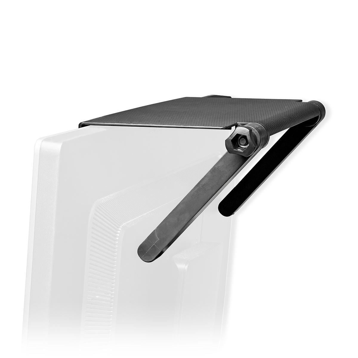 Nedis Screen Top Shelf | Used for: Desktop / Notebook | Max. carrying capacity: 6 kg | Black | Plastic