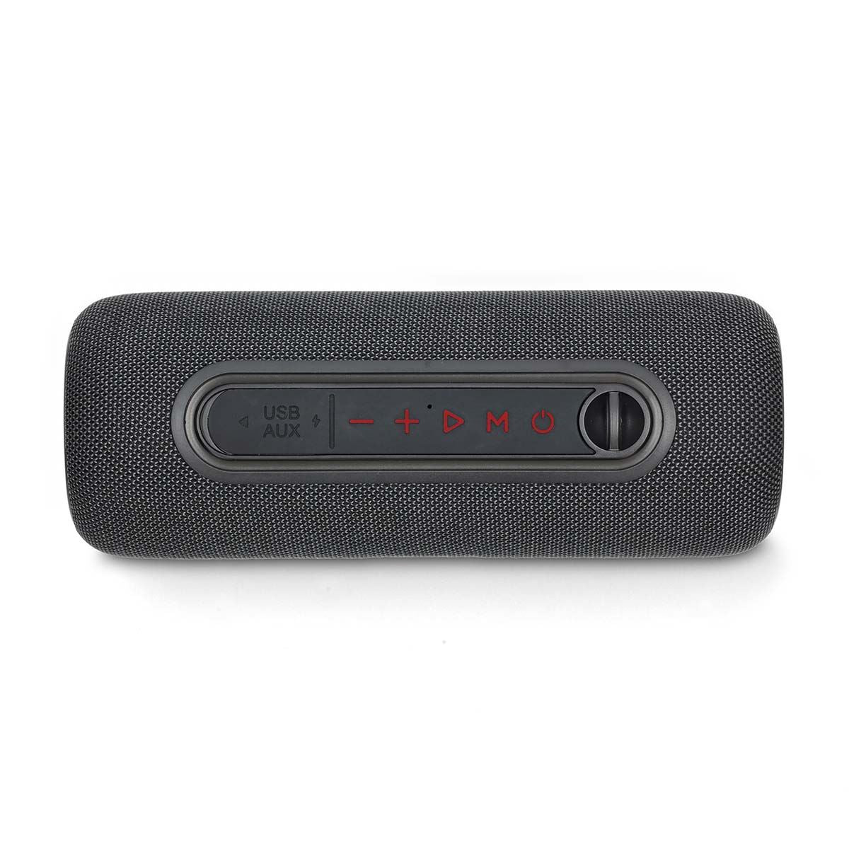 Nedis Bluetooth Speaker, Portable 30W with TWS, RGB Lights & Mic, Compact Handheld Design, 4-Hr Playback, USB-C, IPX5 Water Resistant - Black