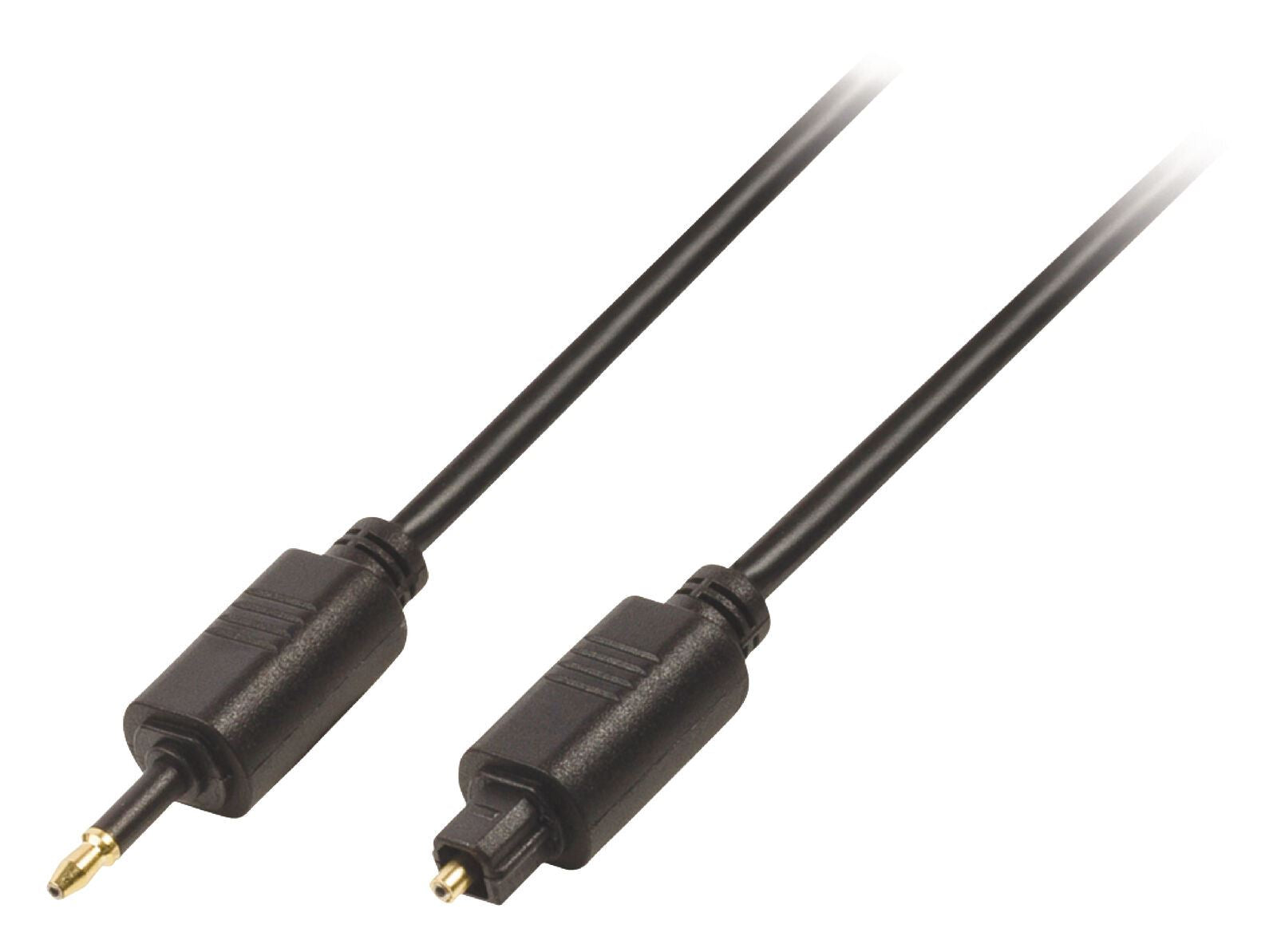 Nedis Optical Audio Cable | TosLink Male | Mini-Toslink | 1.00 m | Round | PVC | Black | Envelope