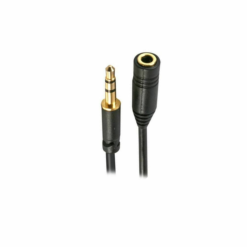 1.5m Aux Cable | 3.5mm Stereo Jack Plug | 3.5mm Stereo Jack Plug | Cable - Black