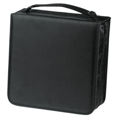 Hama 208 CD DVD Blu-ray Wallet Carry Case Disc Storage Protection Bag Nylon Holder - Black