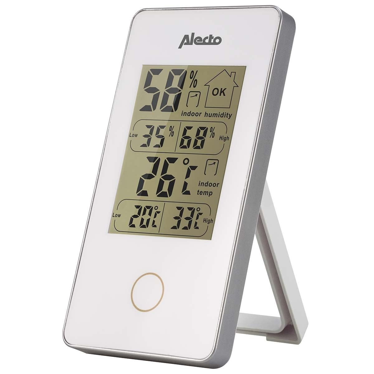 Alecto Digital Thermometer | Indoor | Indoor temperature | Indoor humidity | White