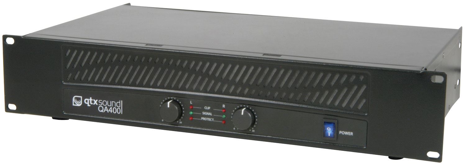 QTX QA400 Power Amplifier 400w 2 x 200W