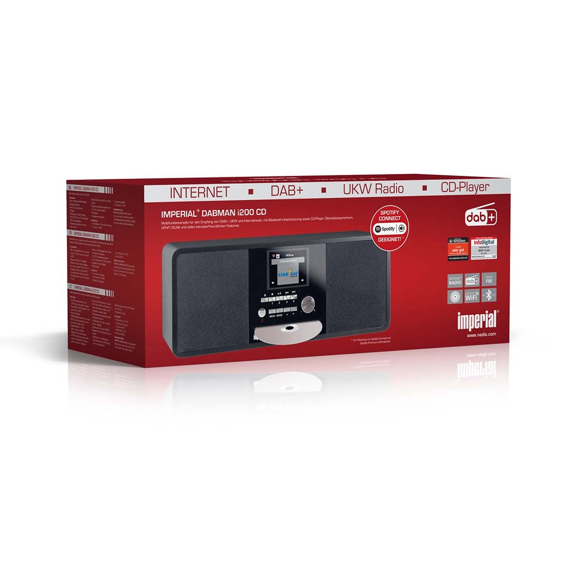 Imperial DABMAN i200 CD Multifunctional Radio DAB+ / FM / Internet / Bluetooth Black