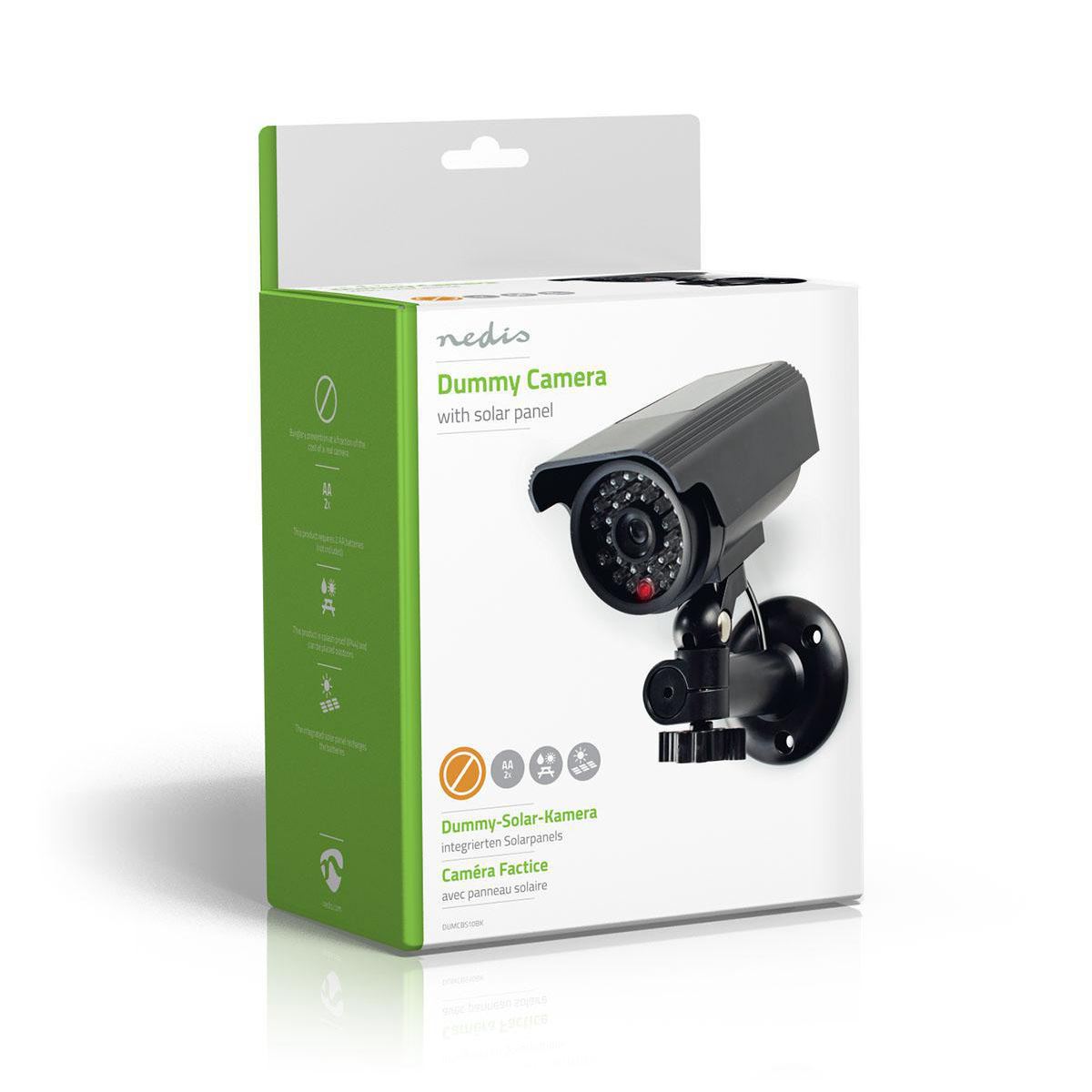 Nedis Dummy Security CCTV Fake Camera | Bullet | IP44 | Black