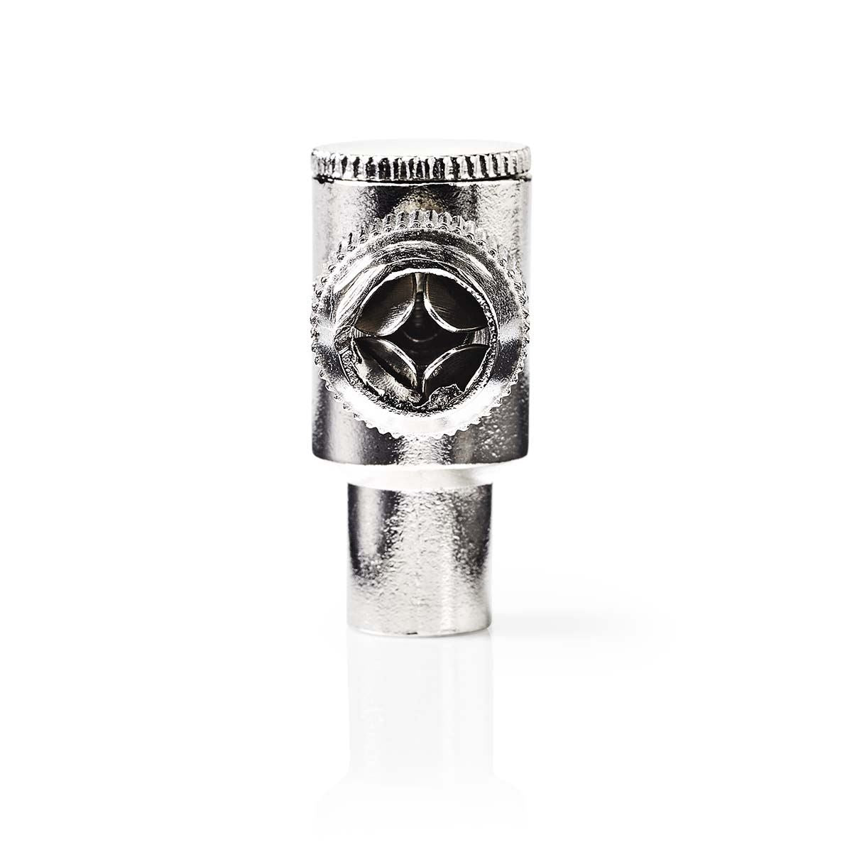 Nedis IEC (Coax) Connector | Angled 90° | Male | Nickel Plated | 75 Ohm | Screw | Cable input diameter: 7.0 mm | Metal | Silver | 2 pcs | Box