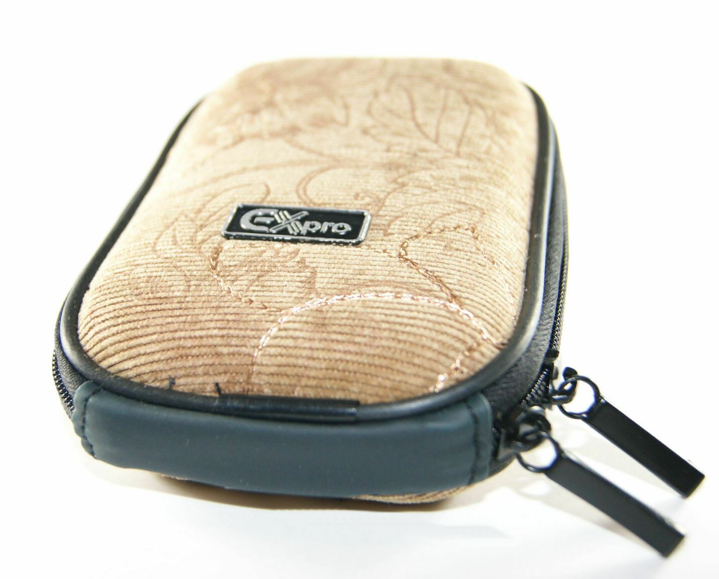 Ex-Pro Expression Collection -  Corduroy Reflections - Hard Clam Shock proof Digital Camera Case Bag (Cameras upto 95mm x 65mm x 25mm)