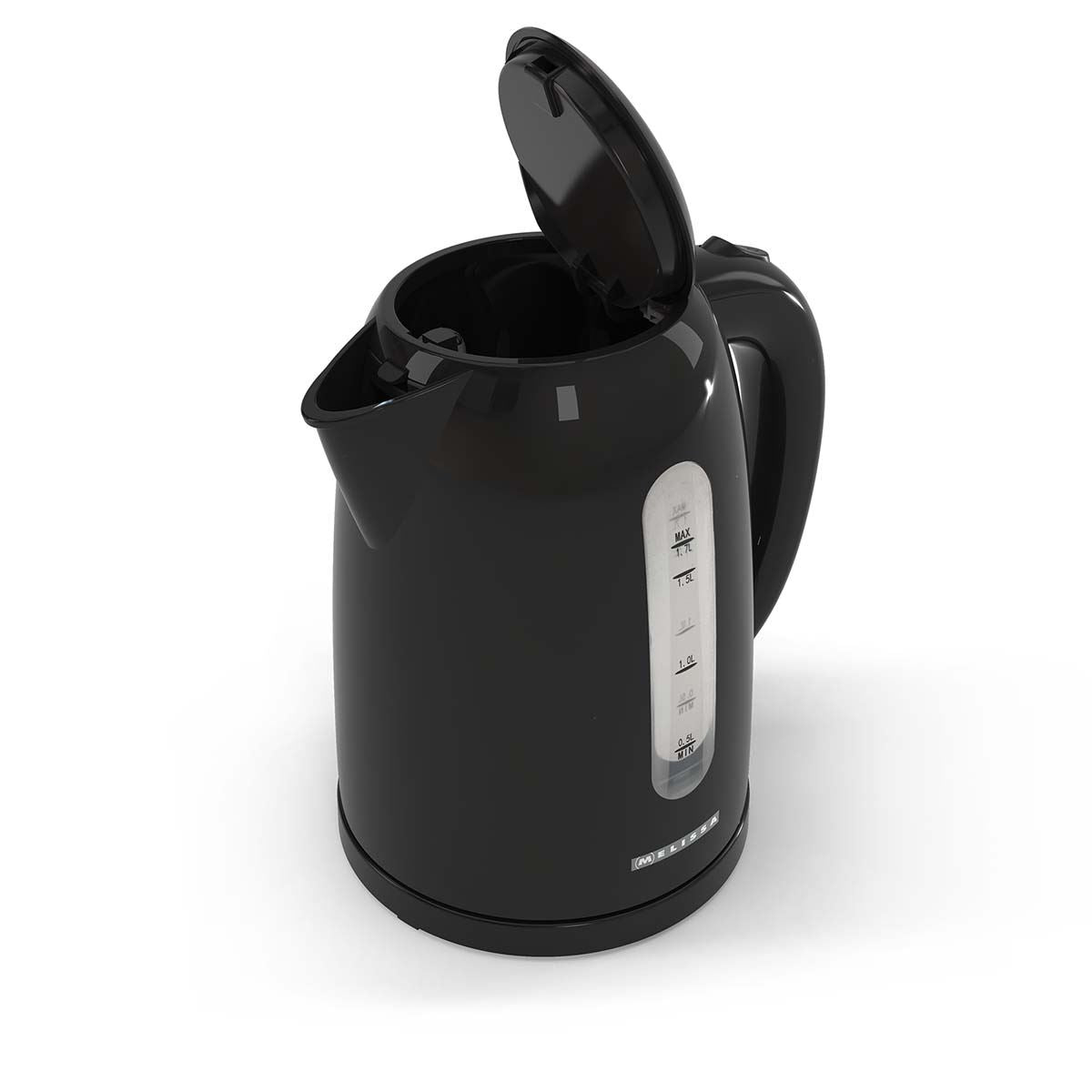 MELISSA 1.7L Electric Kettle with Quick Boil Time, Boil-Dry Protection, 360° Cordless Base, 2025W - Black