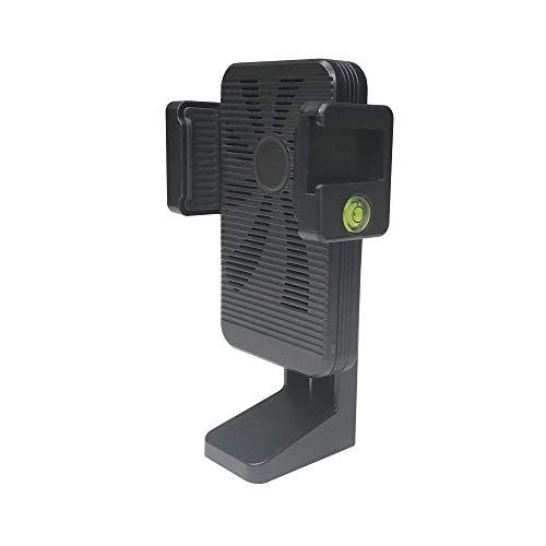 Ex-Pro Yakephoto Wireless Smartphone Holder Charger for 14" LED Ring Light + Built In Fan for Video Shooting Portrait Photography - Black