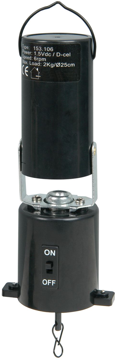 QTX Battery Powered Mirrorball Mirror Ball Motor Disco ball spin with On/off switch upto 2Kg