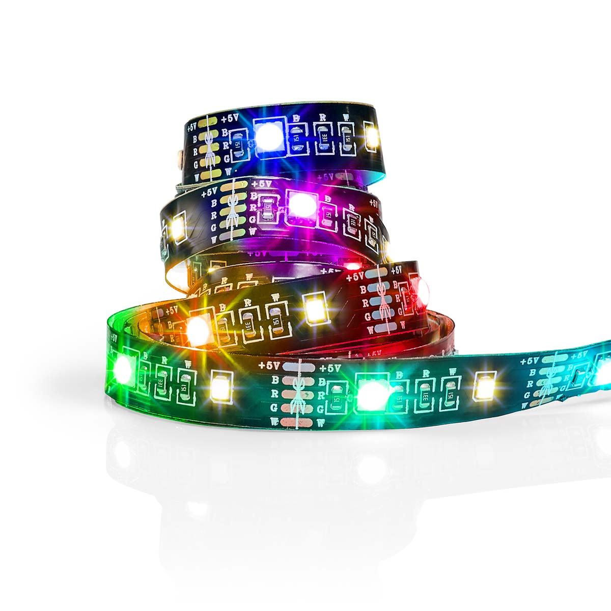 Nedis SmartLife LED Strip | RGB / Warm White | SMD | 2.00 m | IP20 | 2700 K | 380 lm | Android™ / IOS