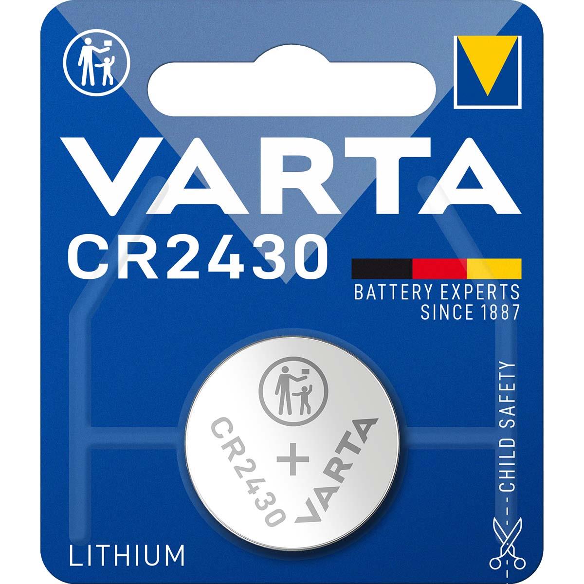 Varta CR2430 Lithium Button Cell Battery 3 V 1-Blister