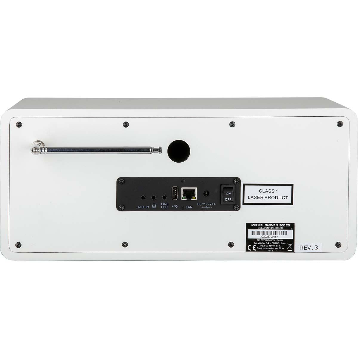 Imperial DABMAN i200 CD Multifunctional Radio DAB+ / FM / Internet / Bluetooth White