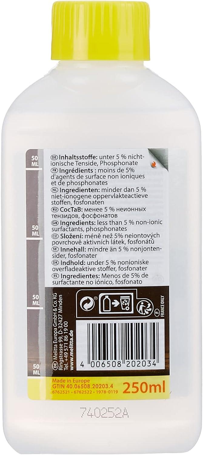 Melitta 250ml Perfect Clean Express and Milk Coffee Machines Cleaner