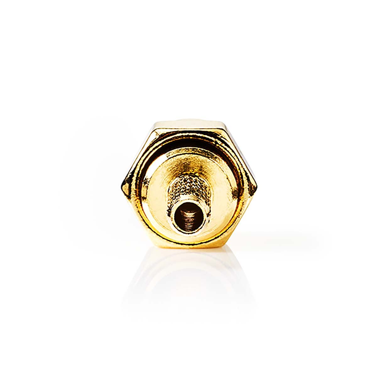 Nedis SMA Connector | Straight | Male | Gold Plated | 50 Ohm | Crimp | Cable input diameter: 2.55 mm | Metal | Gold | 2 pcs | Box