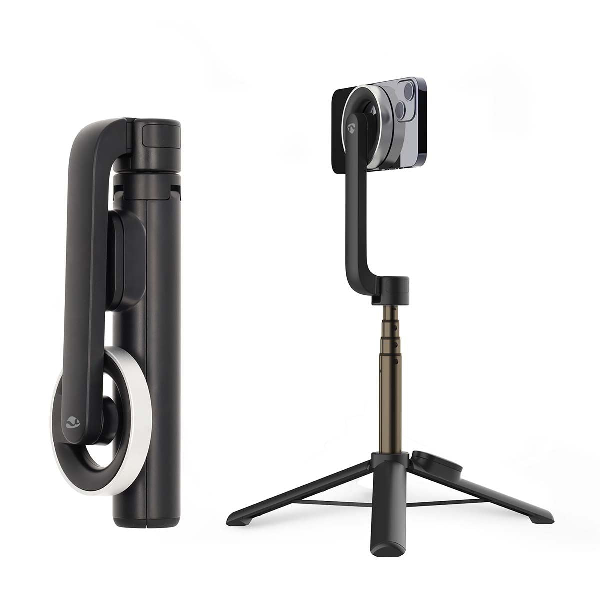 Nedis Bluetooth® Selfie Stick | Bluetooth® version: 5.0 | Maximum screen size: 7 " | Folded lenght: 17 cm | Unfolded length: 61 cm | Maximum weight capacity: 1000 g | Battery Powered