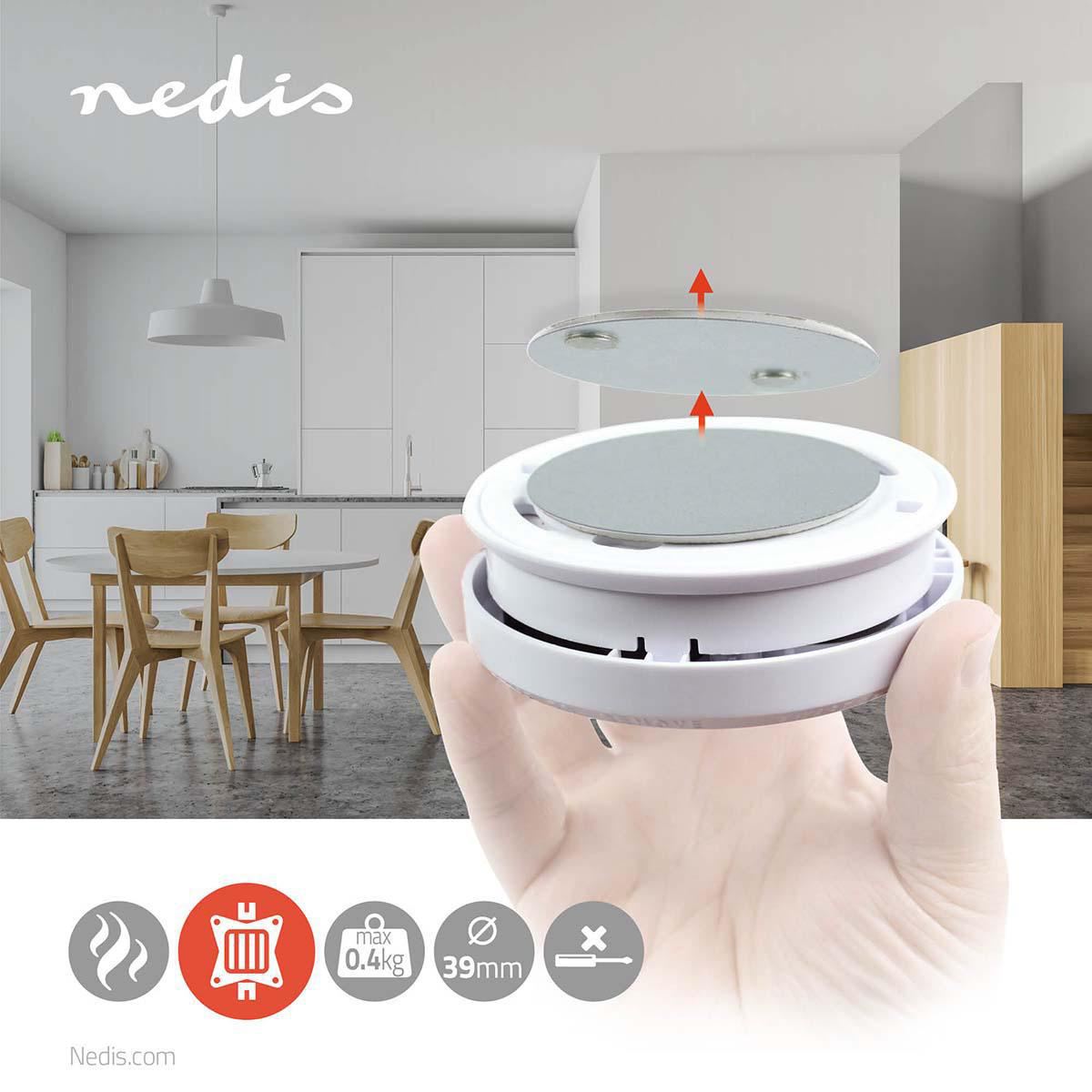 Nedis Magnetic Detector Mount Diameter: 39.4mm Adhesive Tape / Metal