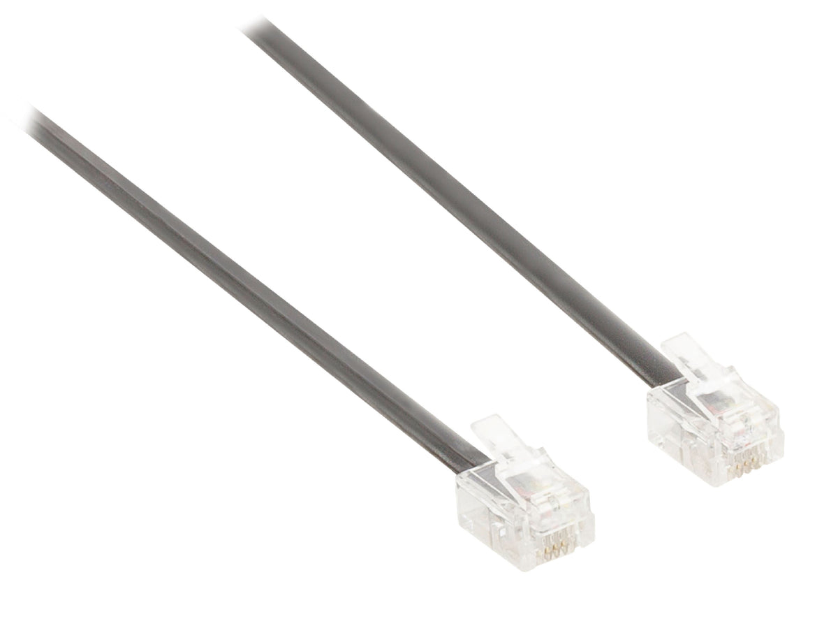 Modem Rj11 Wall Ex-Pro 7.5m RJ11 to RJ11 Modem Cable - Black