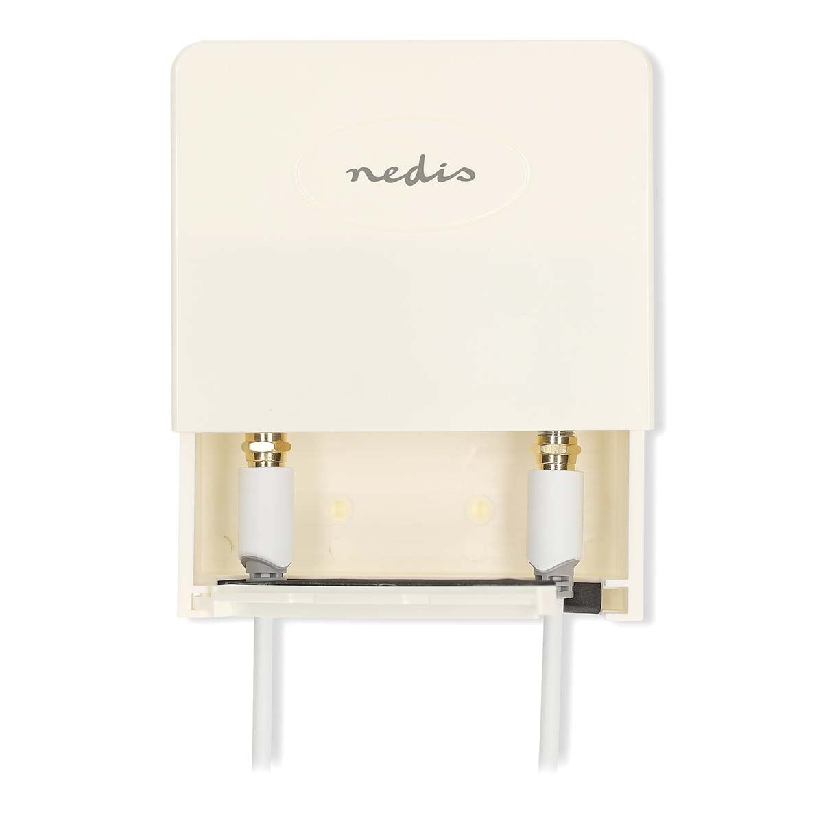 Nedis Mast Amplifier Kit UHF - 15-30dB Adjustable Gain, 470-694MHz TV Signal Booster, Dual Output Power Supply, Low Noise Amplifier
