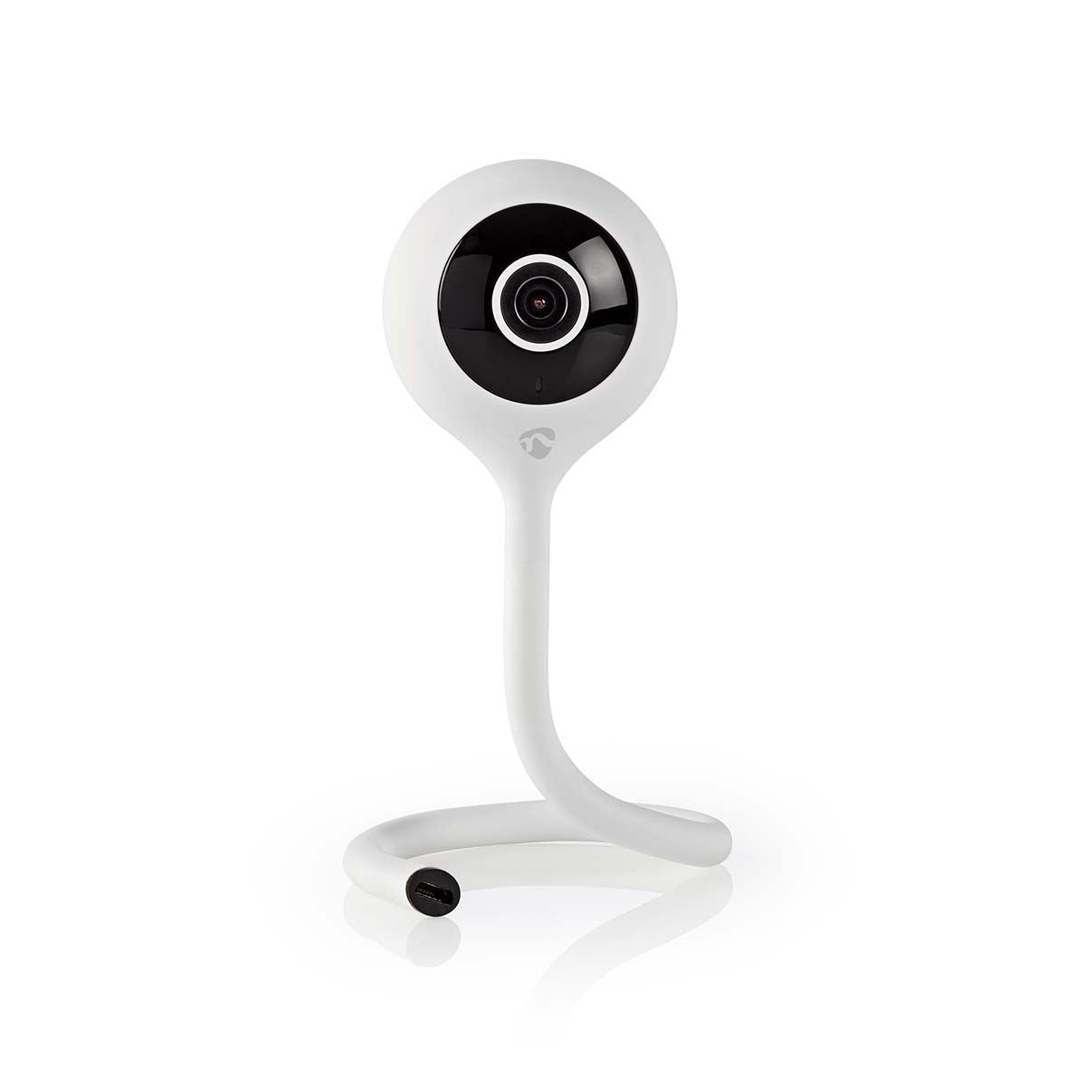 Nedis SmartLife Indoor Camera | Wi-Fi | Full HD 1080p | Cloud Storage (optional) / microSD (not included) | With motion sensor | Night vision | White