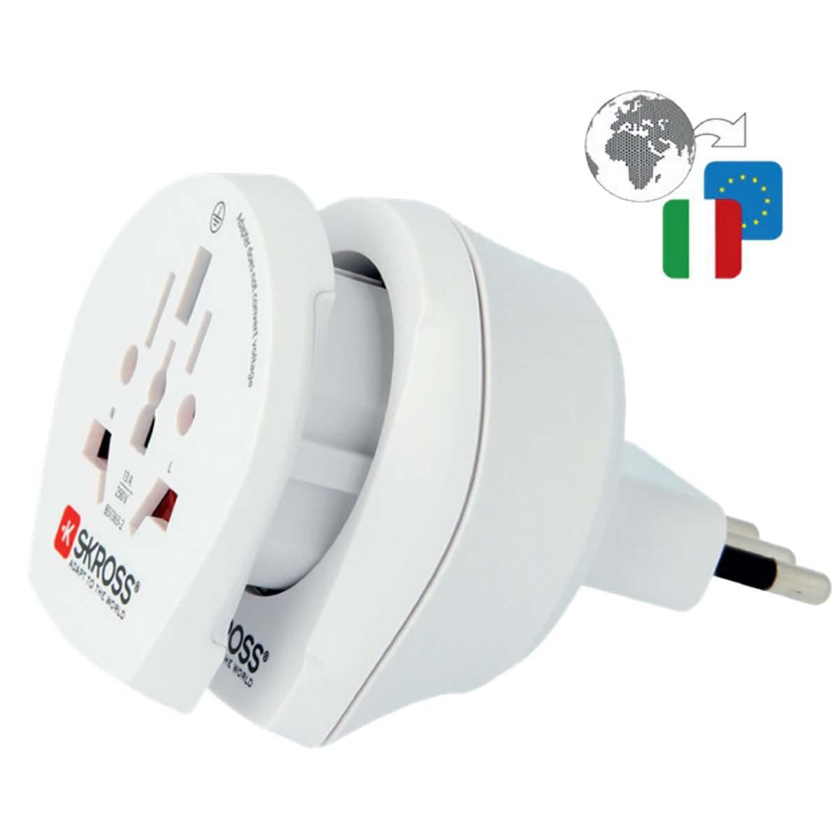 Skross Travel Adapter Combo - World-to-Italy Earthed