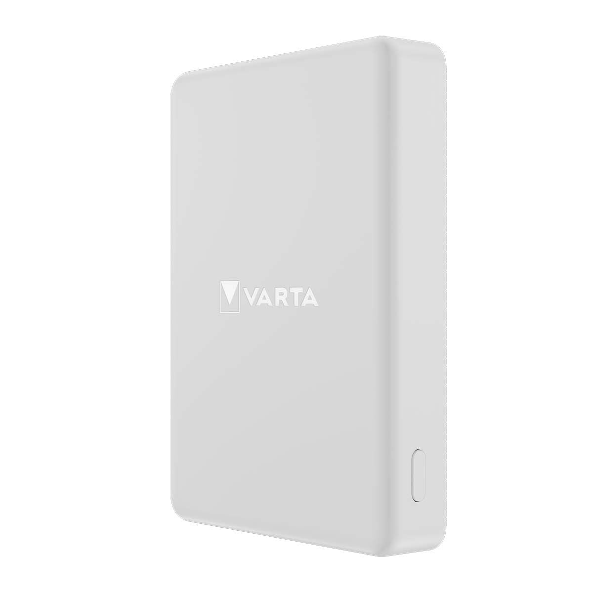 Varta Mag Pro Wireless Power Bank White Edition | 5000 mAh | Output connection: Wireless Mag Pro / 1 x USB-C™