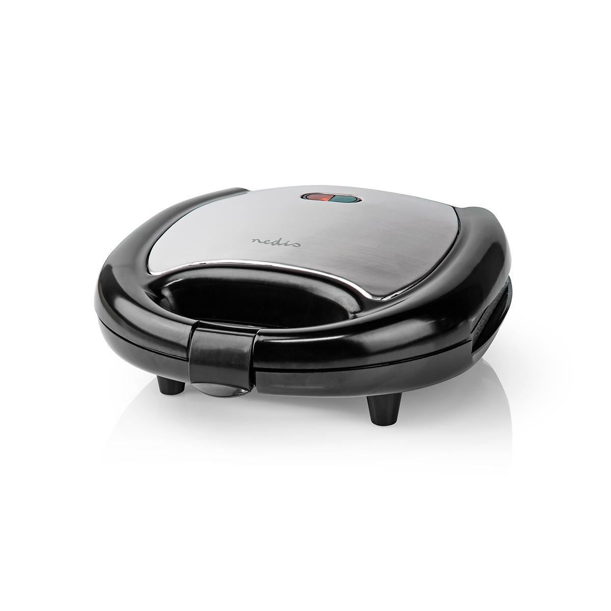 Nedis Waffle Maker Machine Square Shape 2 Slice Non Stick Electric Iron Press 750W