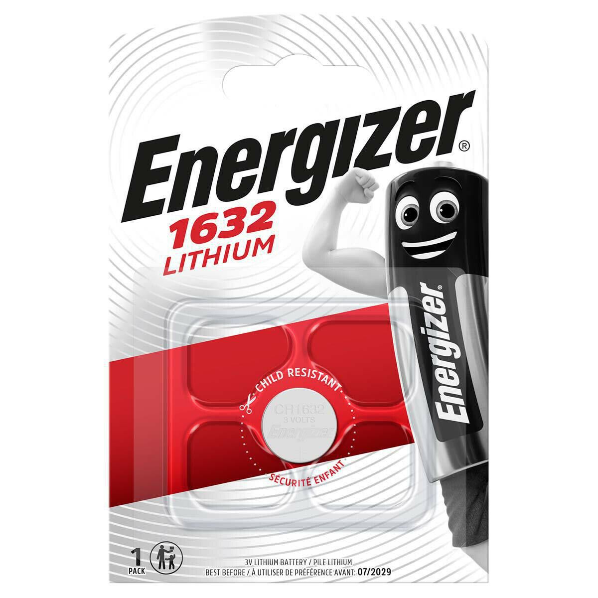 Energizer CR1632 Lithium Button Cell Battery | 3 V DC | 130 mAh | 1-Blister