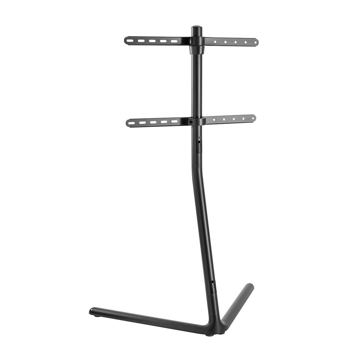 Nedis TV Floor Stand | 49 - 70 " | Maximum supported screen weight: 40 kg | V-shape Design | Anti-tip strap | Snap-lock | Aluminium / Steel | Black
