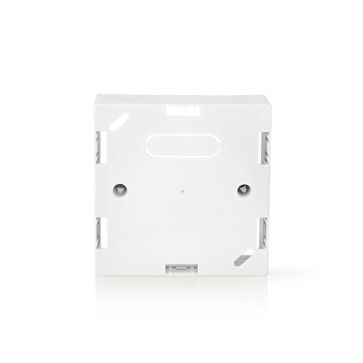 Nedis Back Box for Smart Switches, Surface Mounted with Multiple Cable Openings, 86 x 86 x 35 mm, ABS, White, Compatible with Nedis SmartLife