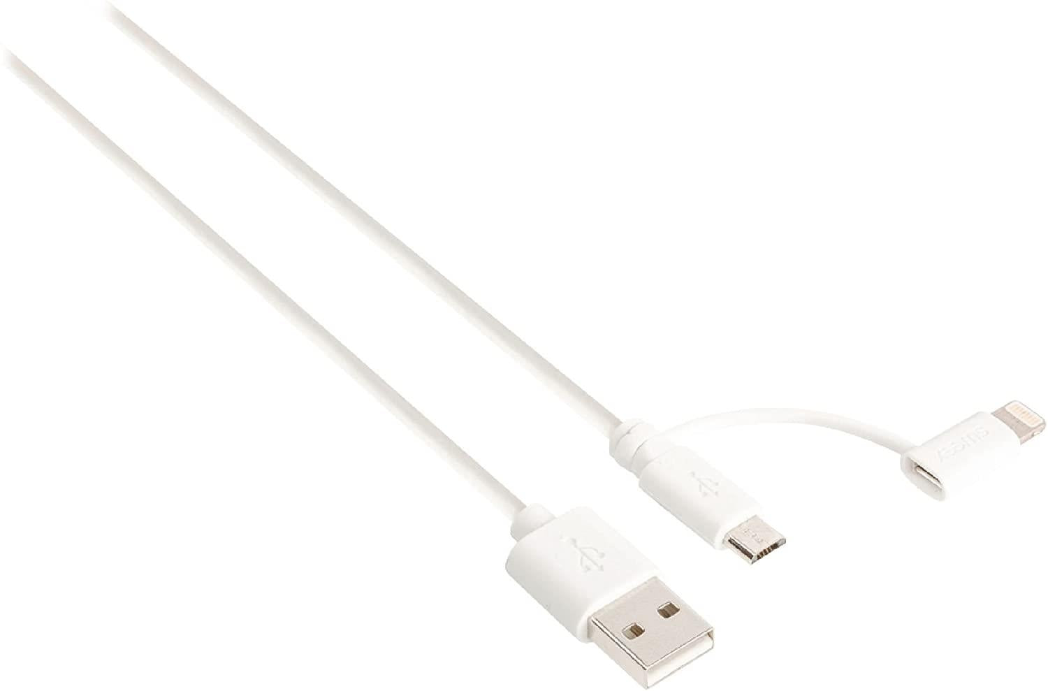 Sweex Lightning Cable & Micro USB Combo| USB 2.0 | Apple Lightning 8-Pin | Micro USB B | USB-A Male | 480 Mbps | Nickel Plated | 1.00 m |