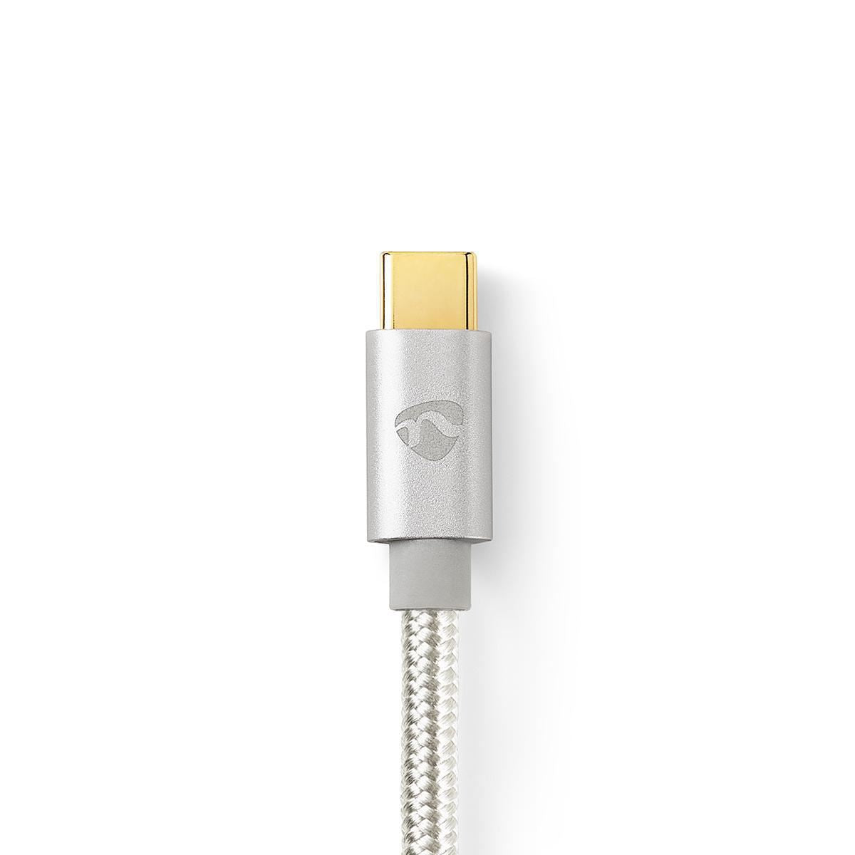 Nedis USB-C™ Adapter | USB 2.0 | USB-C™ Male | 3.5 mm Male | 1.00 m | Round | Gold Plated | Braided / Nylon | Aluminium | Cover Window Box