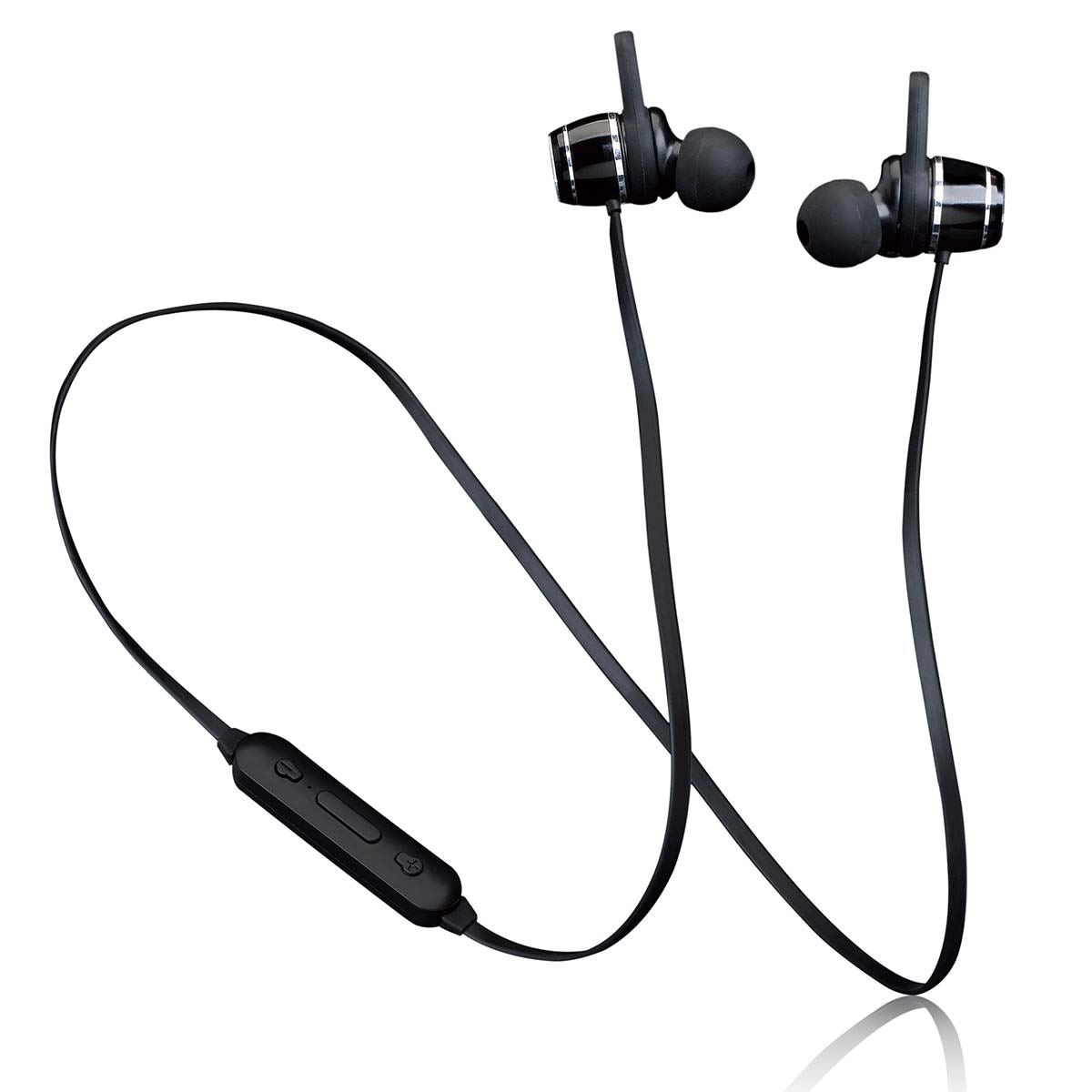 Lenco Sports Sweatproof Bluetooth® | Magnetic | Rechargable In-Ear Earphones | Black