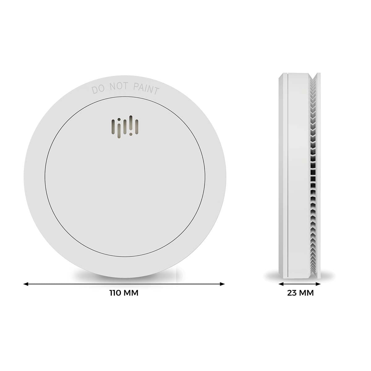 Alecto SD1030 Smoke detector with Runtime Sensor | >85 dB | 10 Year Battery Included | EN14604:2005/AC:2008 | White