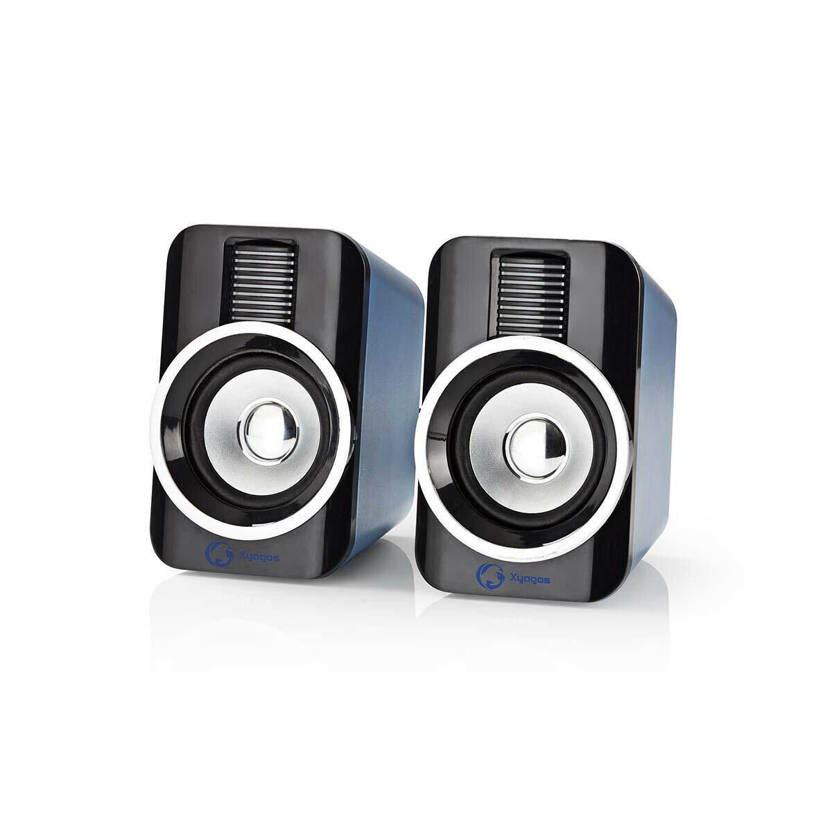 Nedis Gaming Speaker | Speaker channels: 2.0 | USB Powered | 3.5 mm Male | 30 W | RGB | Volume control