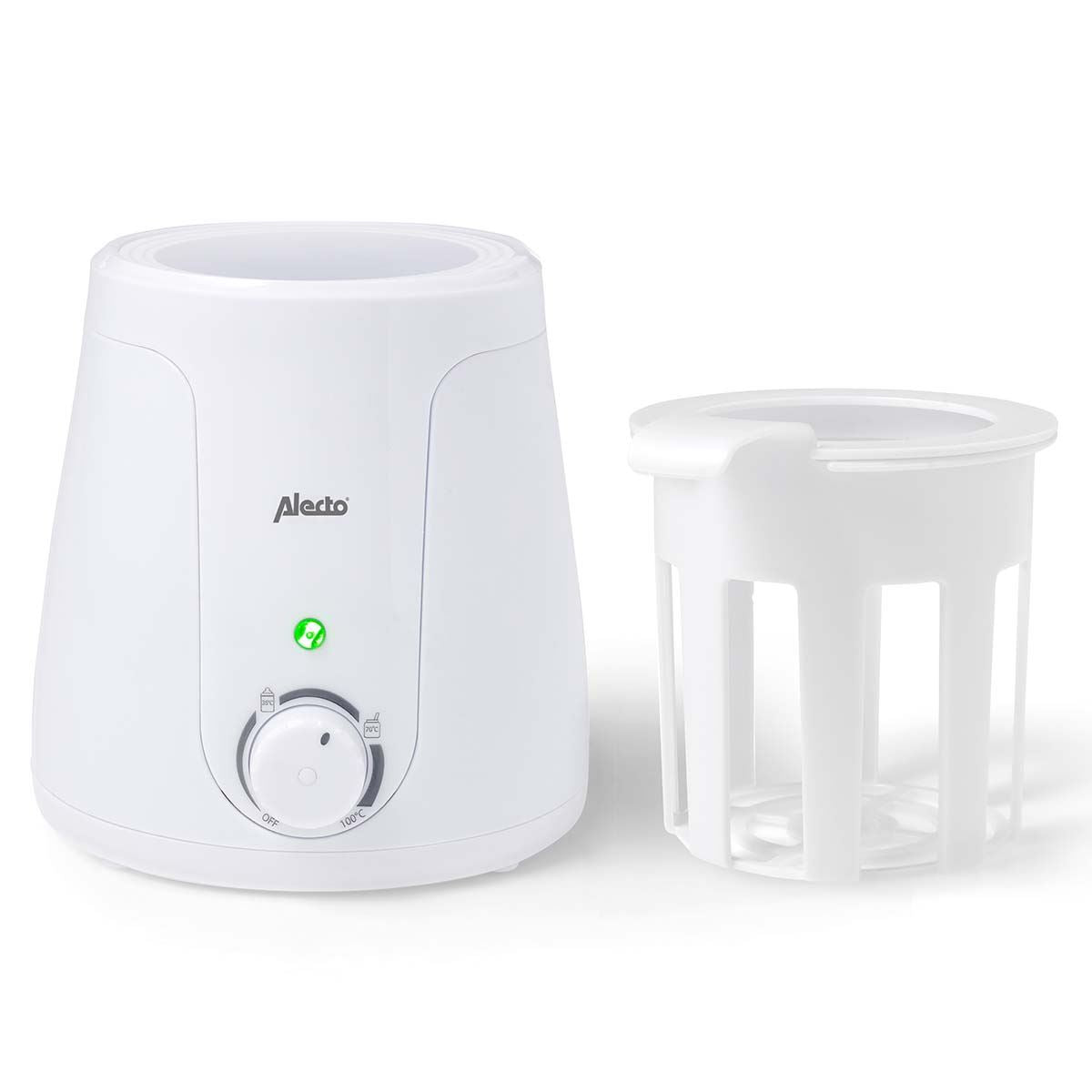 Alecto ECO Bottle Safe Warmer with Temperature Adjustment - White