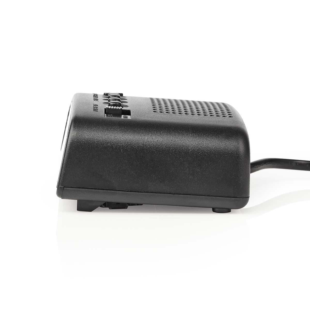 Nedis Digital Desk Alarm Clock | LED | Snooze function | Black