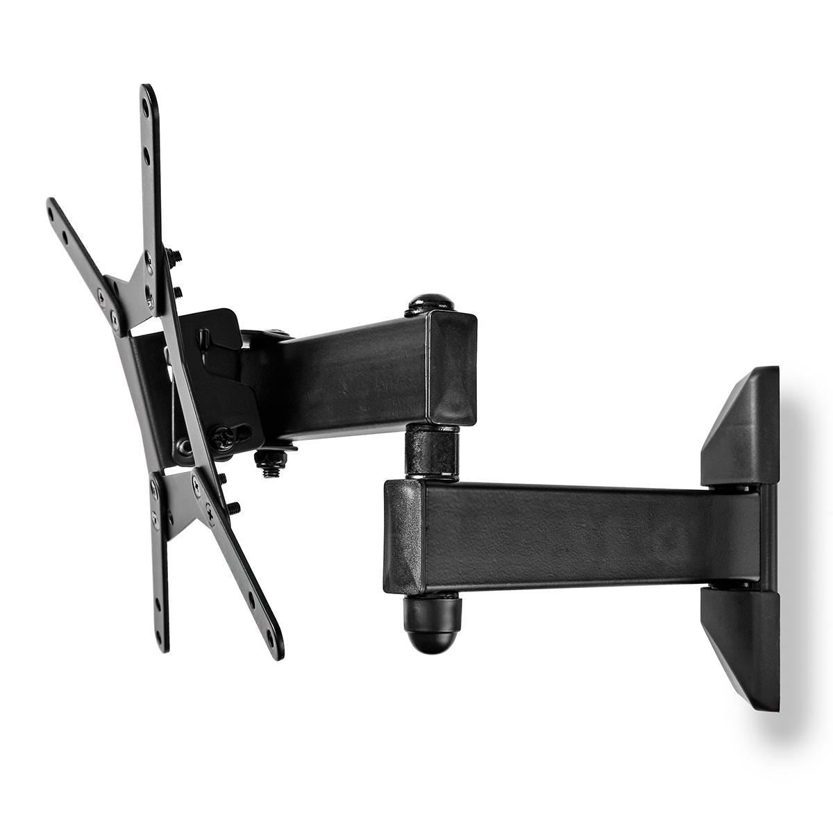 Nedis Full Motion TV Wall Mount | 10 - 32 " | Maximum supported screen weight: 30 kg | Tiltable | Rotatable | Minimum wall distance: 68 mm | Maximum wall distance: 370 mm | 3 Pivot point(s) | Steel | Black