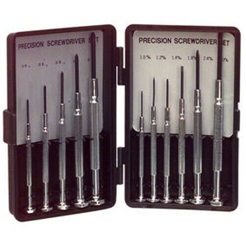 Duratool Precision Screwdriver Set 11 piece - 5 Phillips & 6 Flat Head
